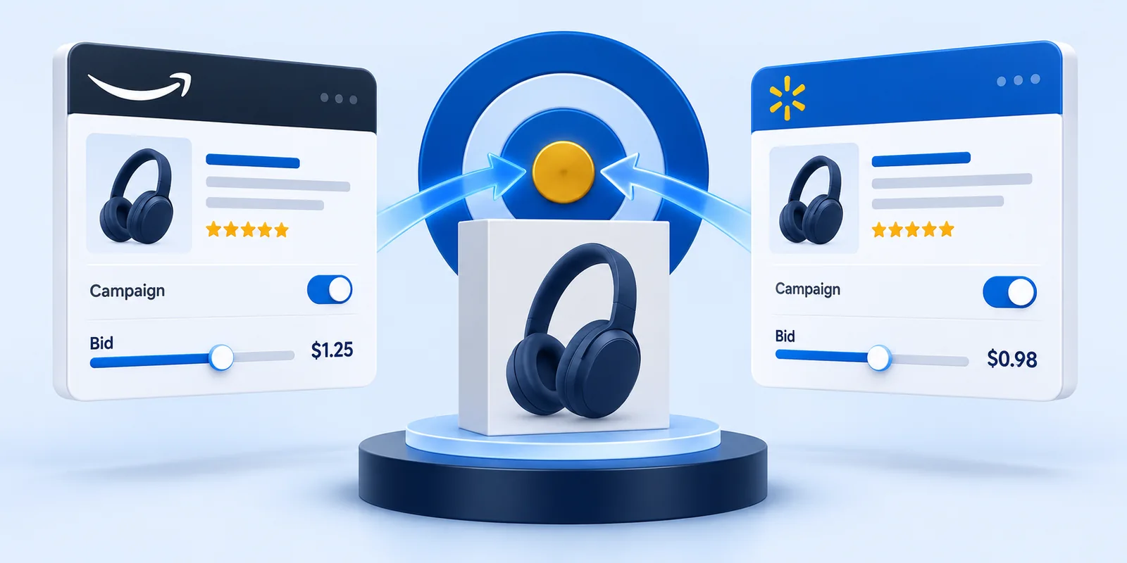 Marketplace growth amazon ppc walmart ads