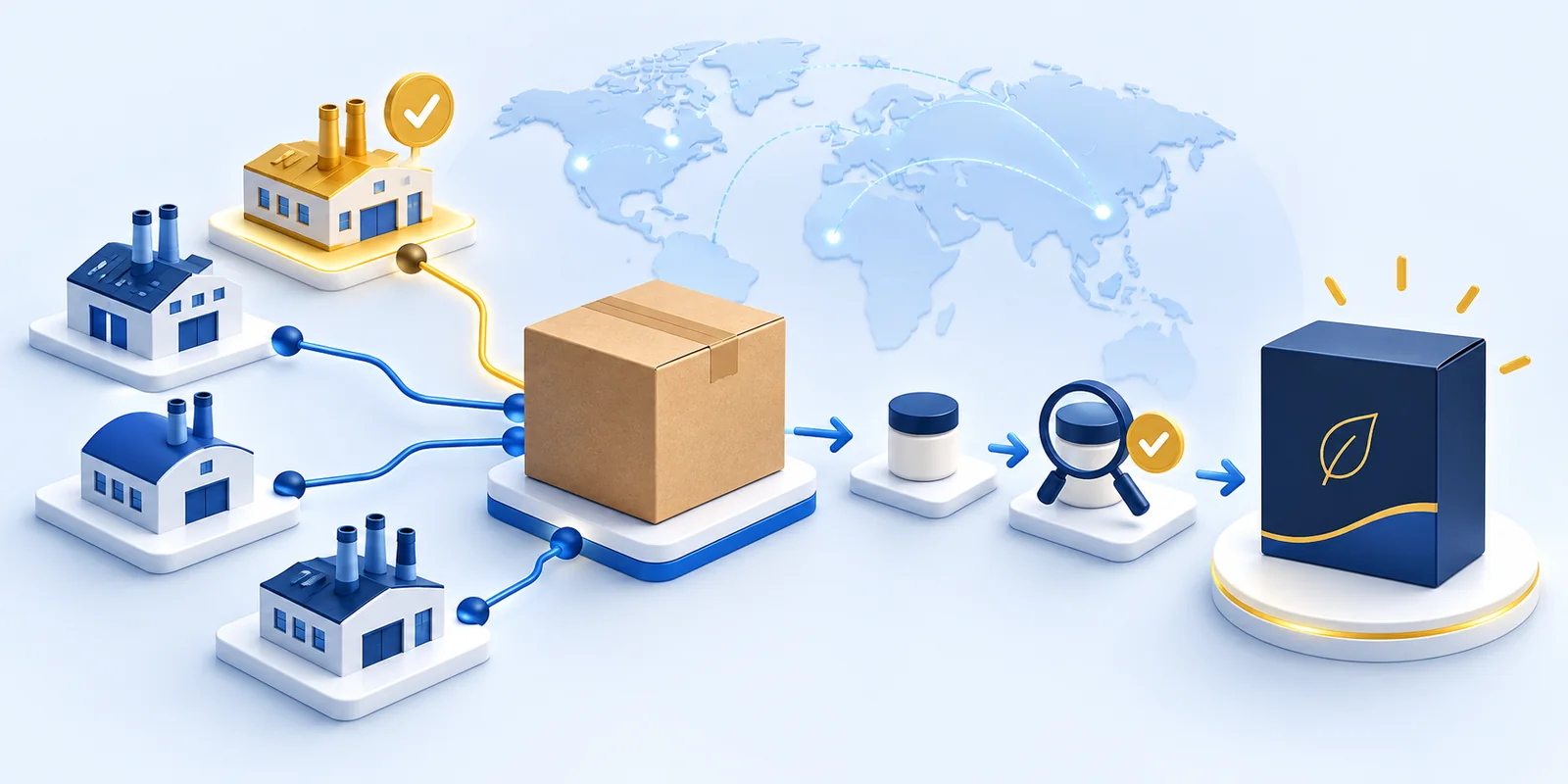 Launch online business product sourcing setup
