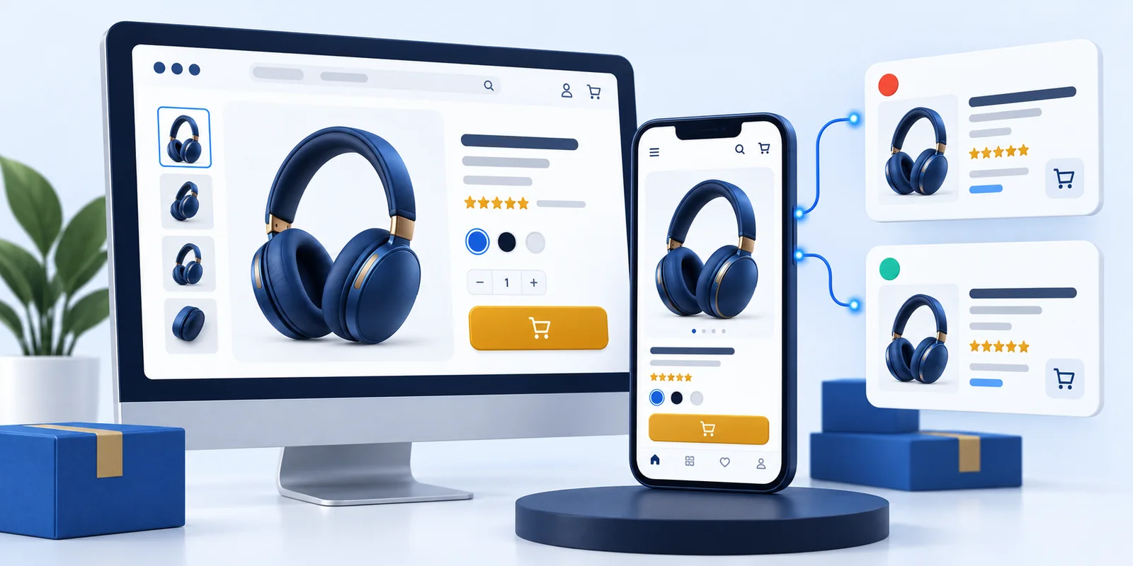 Launch online business store marketplace setup