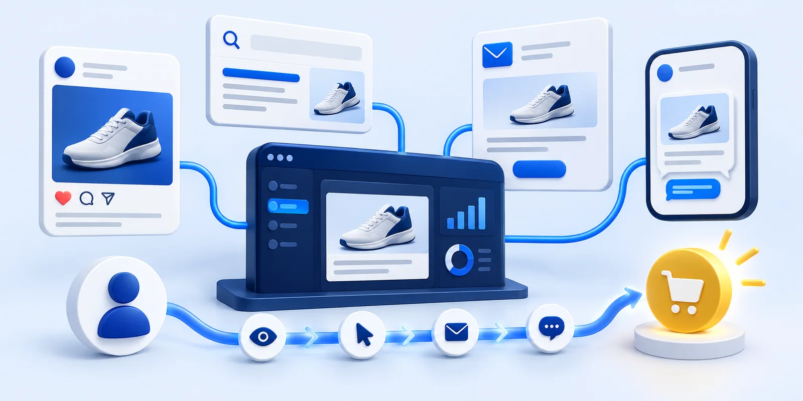 Launch online business ads social marketing