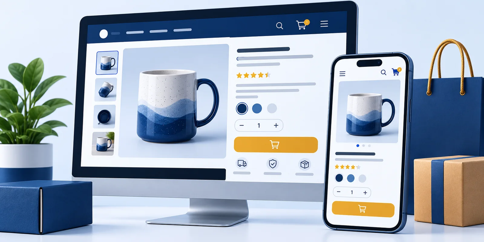 Take business online online store setup